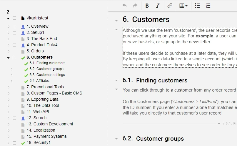 TomeHost editor